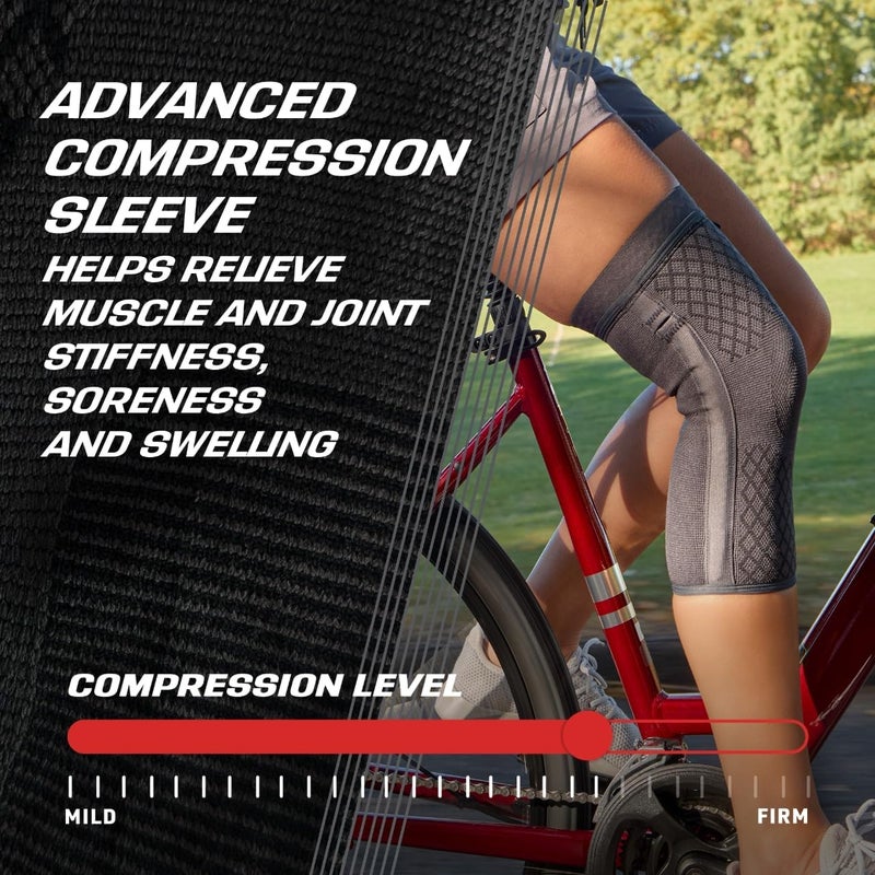 ACE Brand Flex Comfort Compression Knee Sleeve with Stabilizers - Image 1